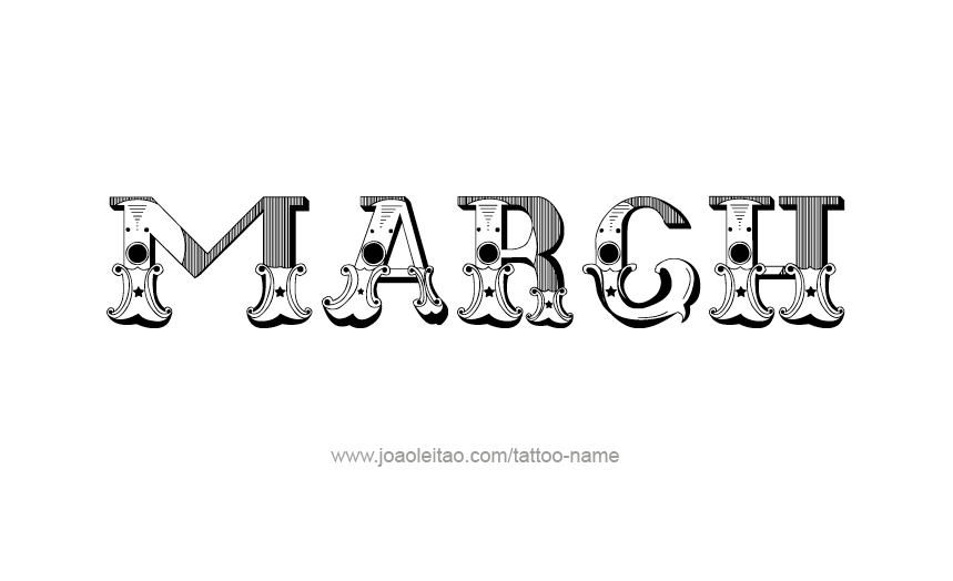 March Clipart Free