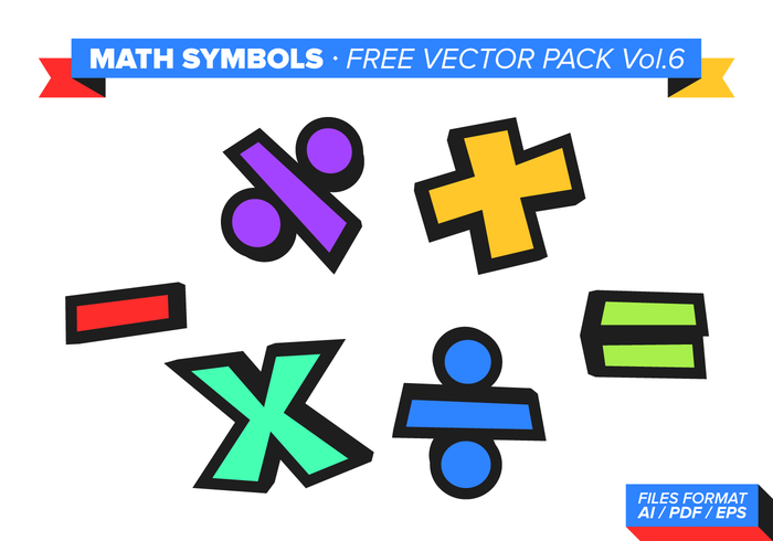 Math Symbols Free Vector Pack