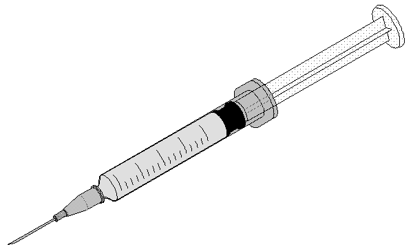 This is a syringe and Beneath