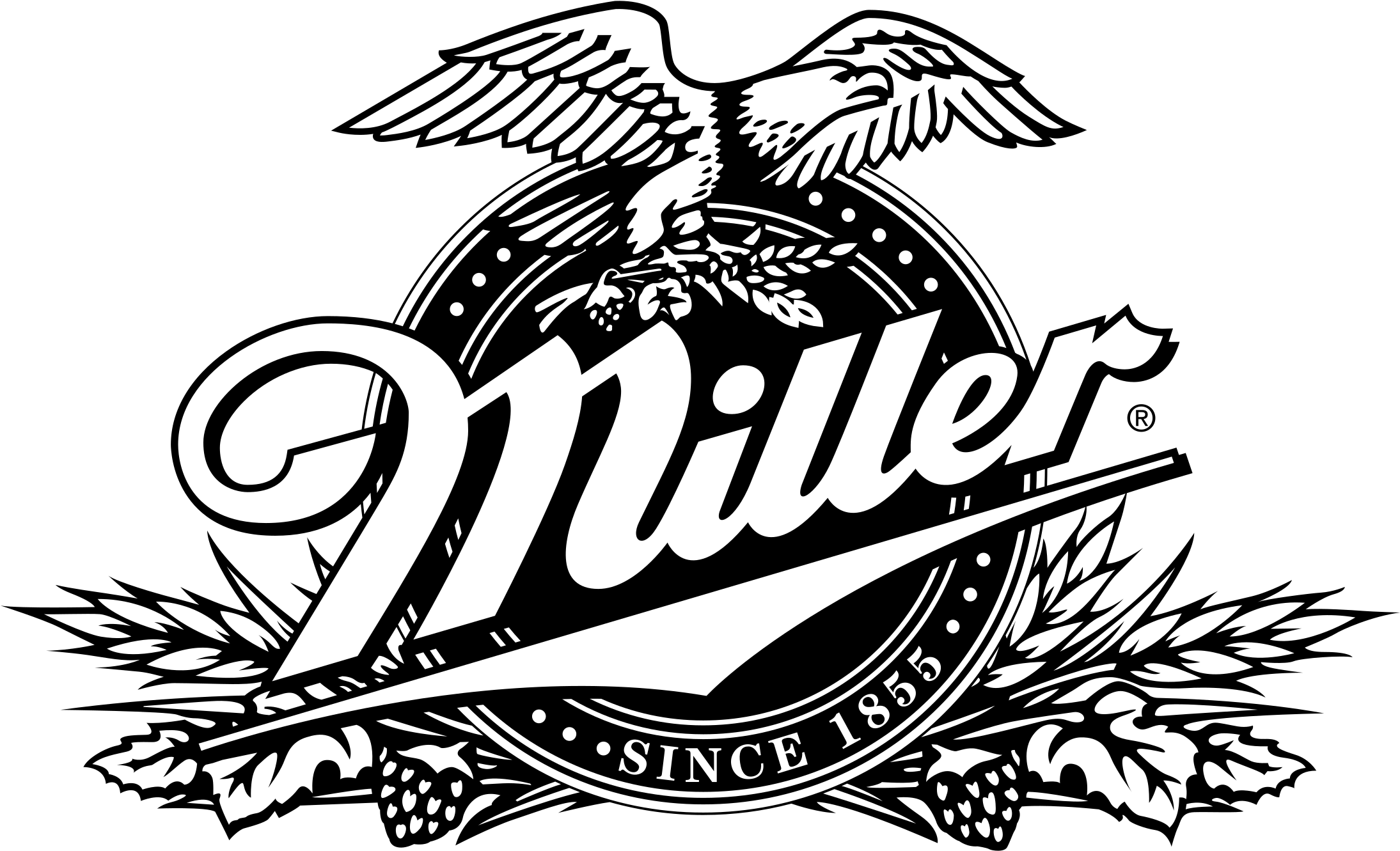 Первый логотип на прозрачном фоне. Miller логотип. Miller Brewing Company. Miller пиво logo. Miller надпись.
