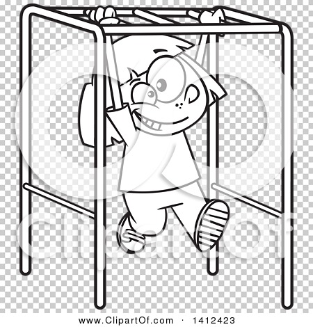 Monkey Bars PNG Black And White - 137381