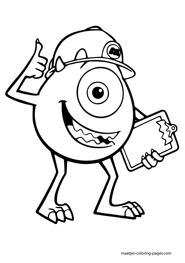 Monster Inc PNG Black And White - 52582