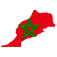 Click on the Flag Morocco Map