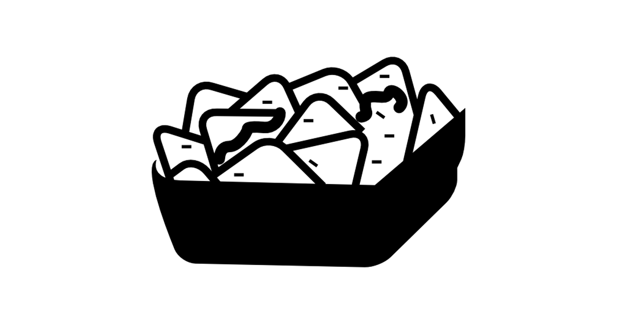 Nachos PNG Black And White - 78850