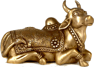 Shiva on Nandi bull by Vrinda