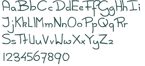 The alphabet formed from Dijk