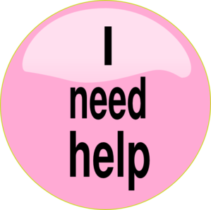 I Need Help Pink Button PNG i
