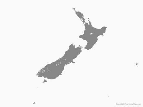 Map of New Zealand - Single C