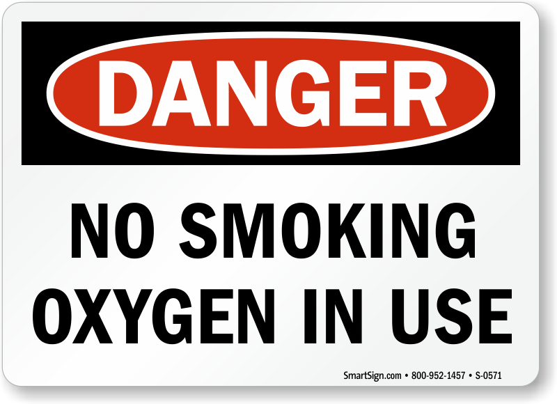 OSHA Danger Sign : No Smoking