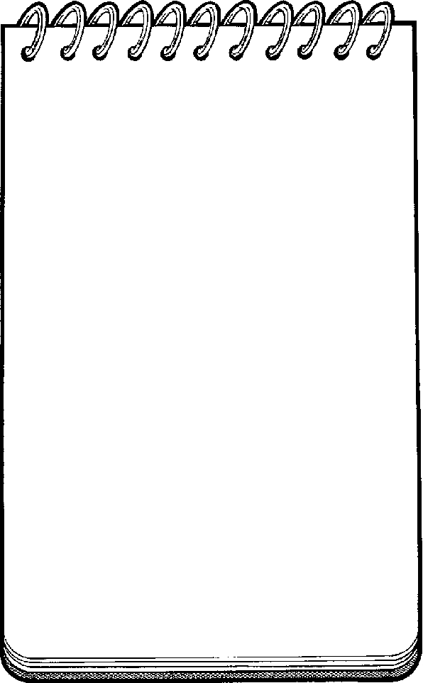 Note Book PNG Black And White - 160778