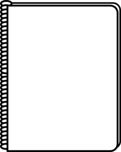 Note Book PNG Black And White - 160788