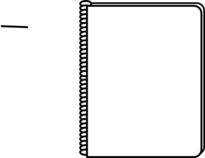 Note Book PNG Black And White - 160781