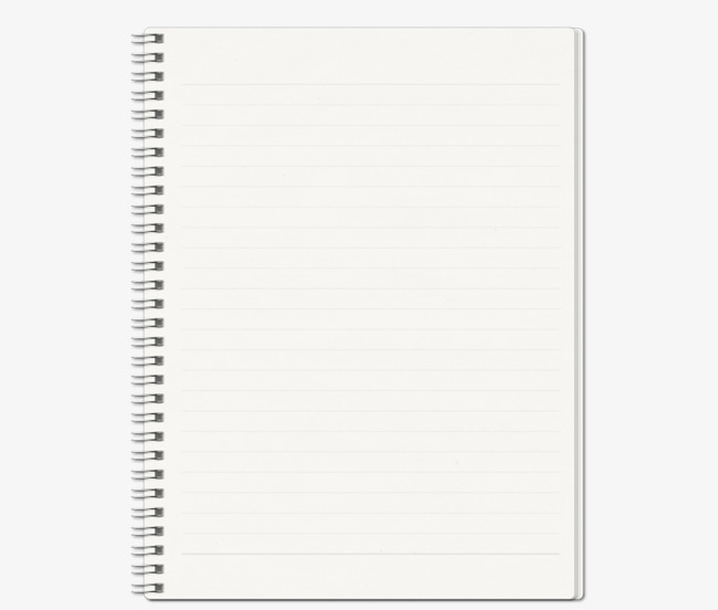 Note Book PNG Black And White - 160782
