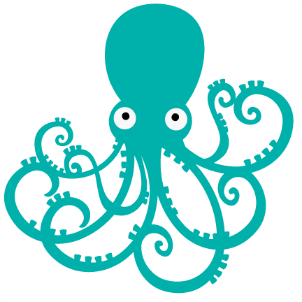 Octopus illustration PNG, Oct