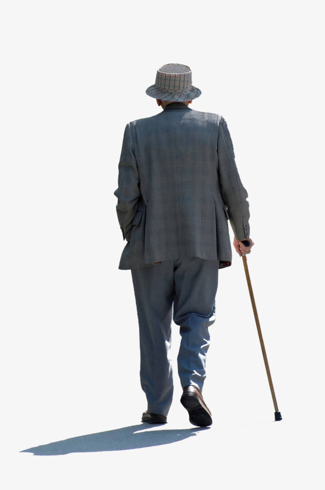 Old Man Standing PNG - 164793