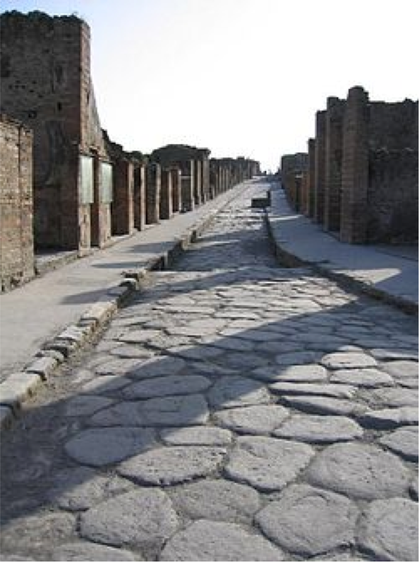 Old Roman Road Ruins Ancient 
