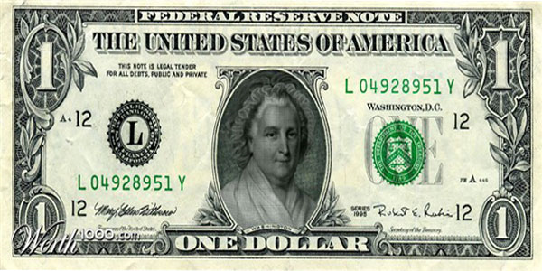 One Dollar Bill PNG - 77548
