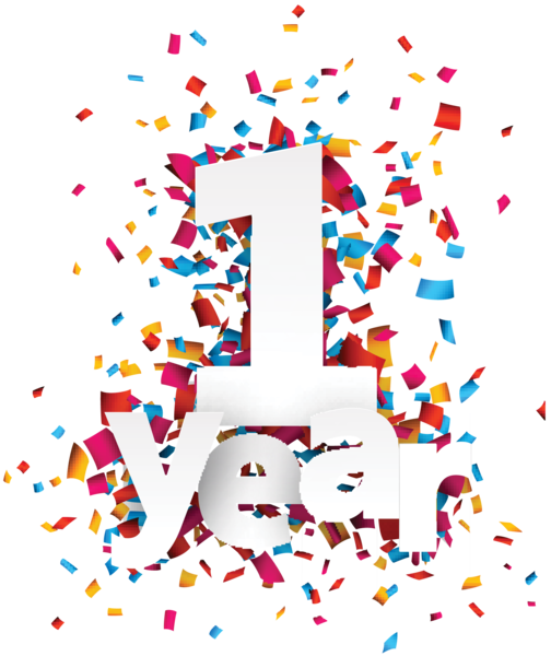 One Year Anniversary PNG - 167875