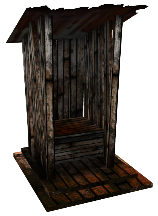 front gable outhouses