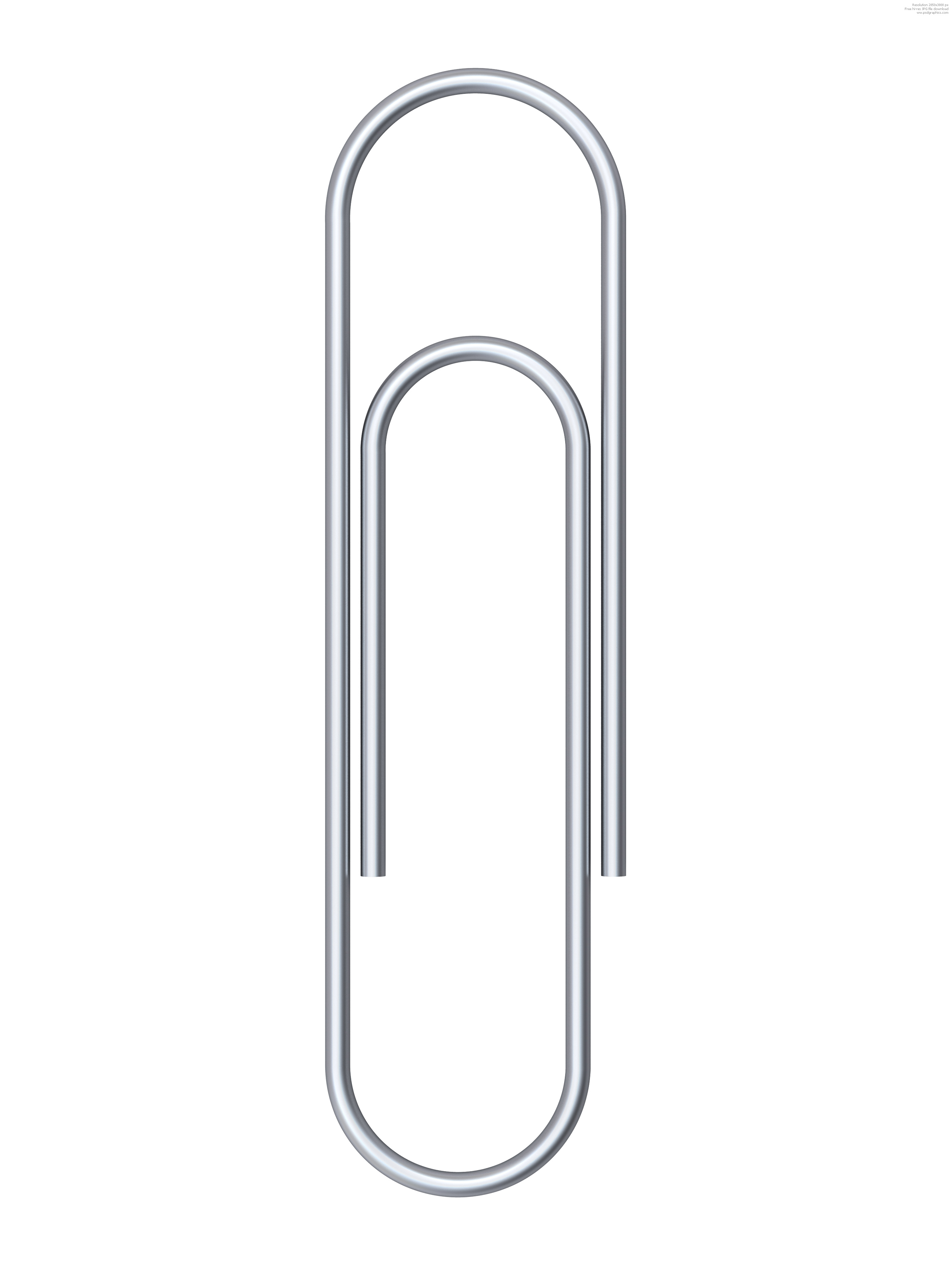 Paper Clip PNG Black And White - 157619