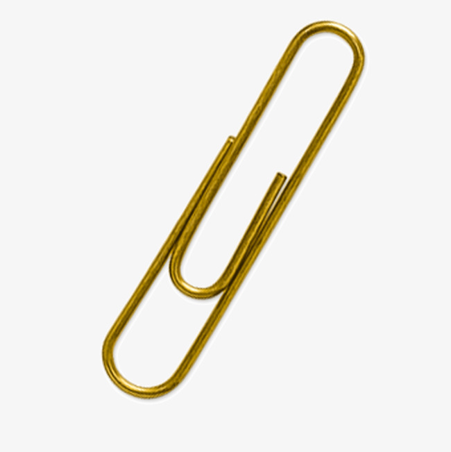 golden paper clips, Gold, Pap