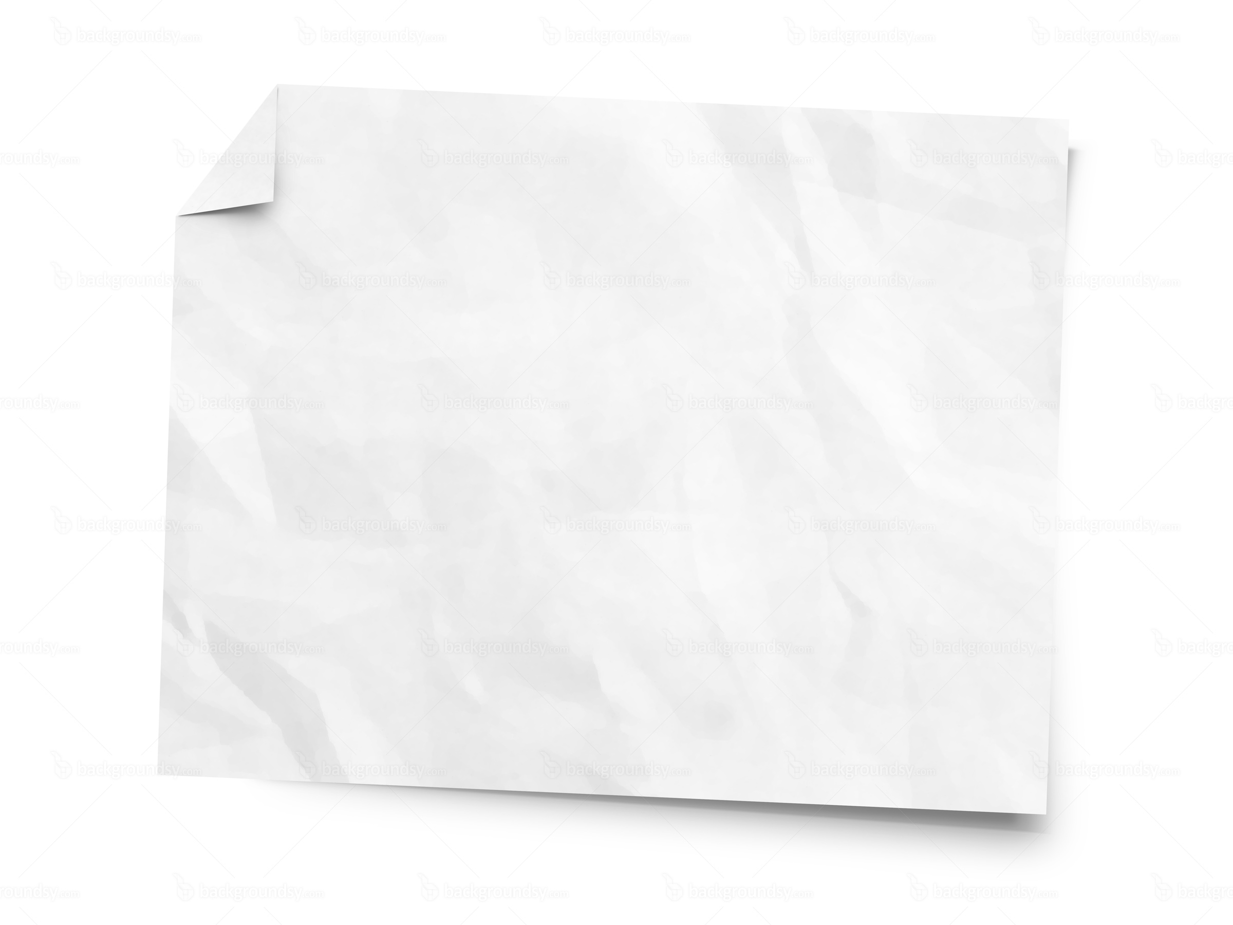 White Wrinkled Paper Backgrou