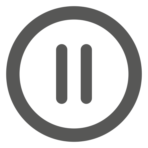 Pause flat button png