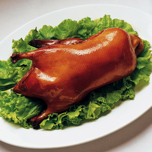 A roast duck, A Plate, Roast 