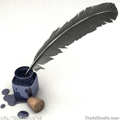 Colonial Quill Pen and Ink | 