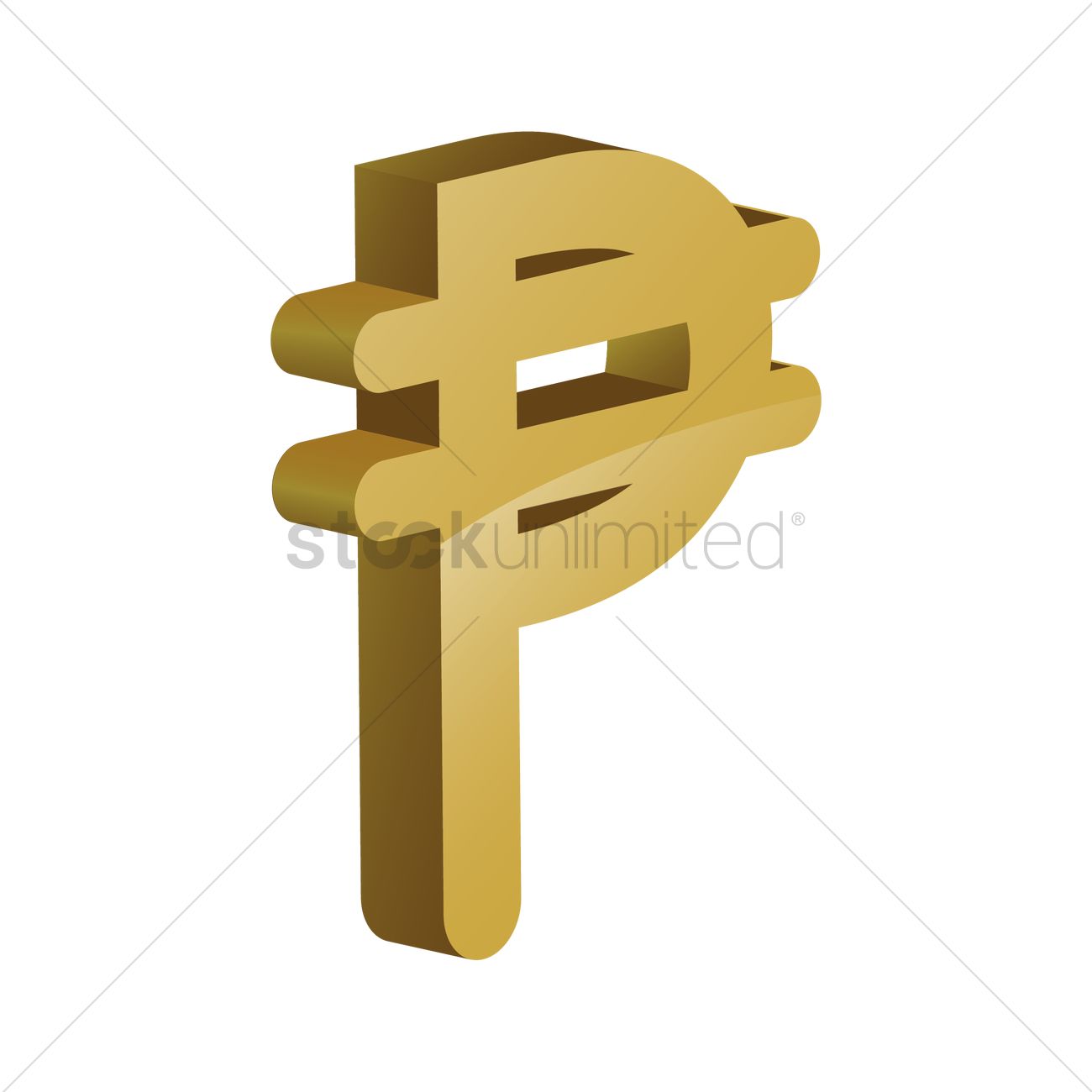 peso symbol vector graphic