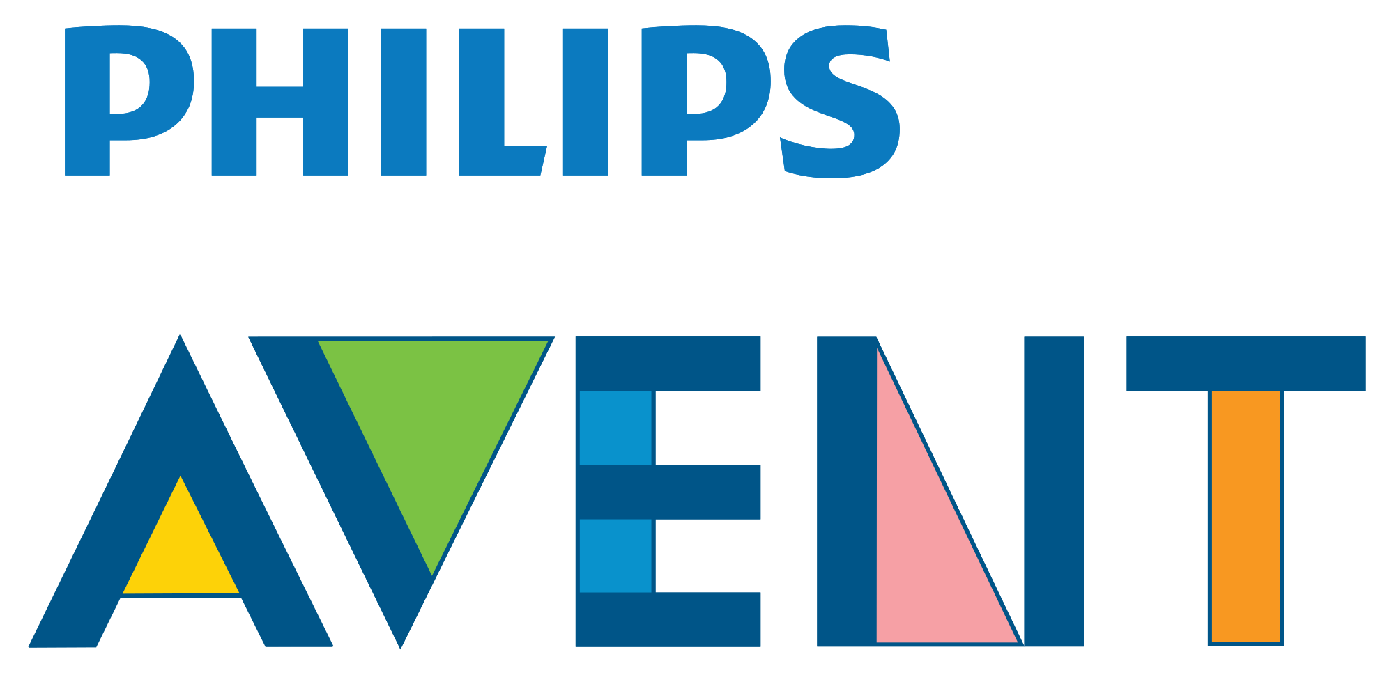 Philips logo, white-blue