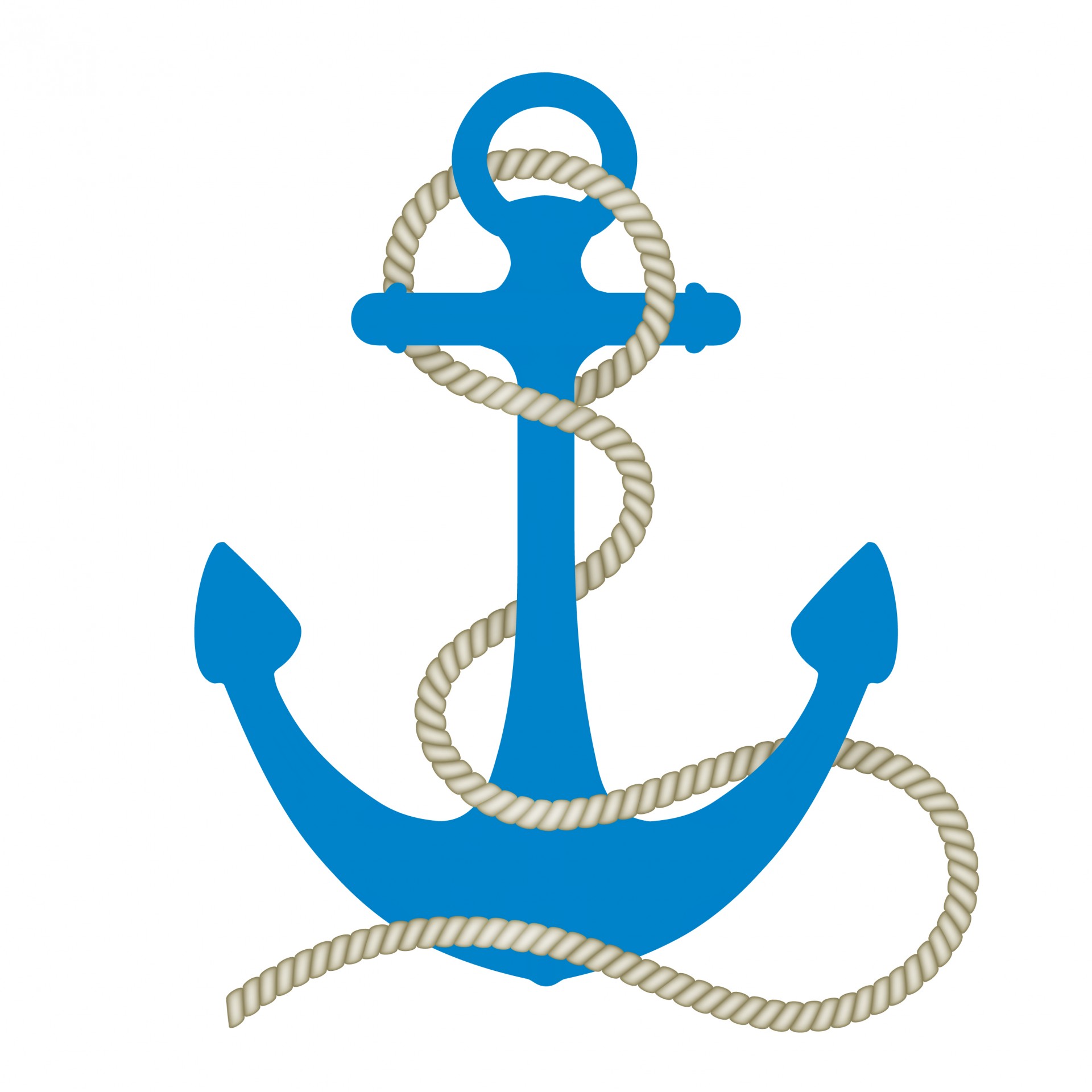 Pink Anchor With Rope PNG - 159617