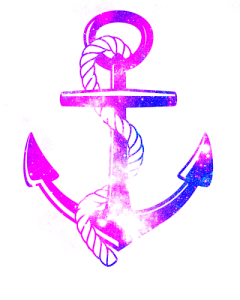 Pink Anchor With Rope PNG - 159621