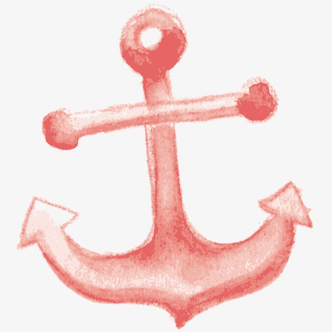 Pink Anchor With Rope PNG - 159620
