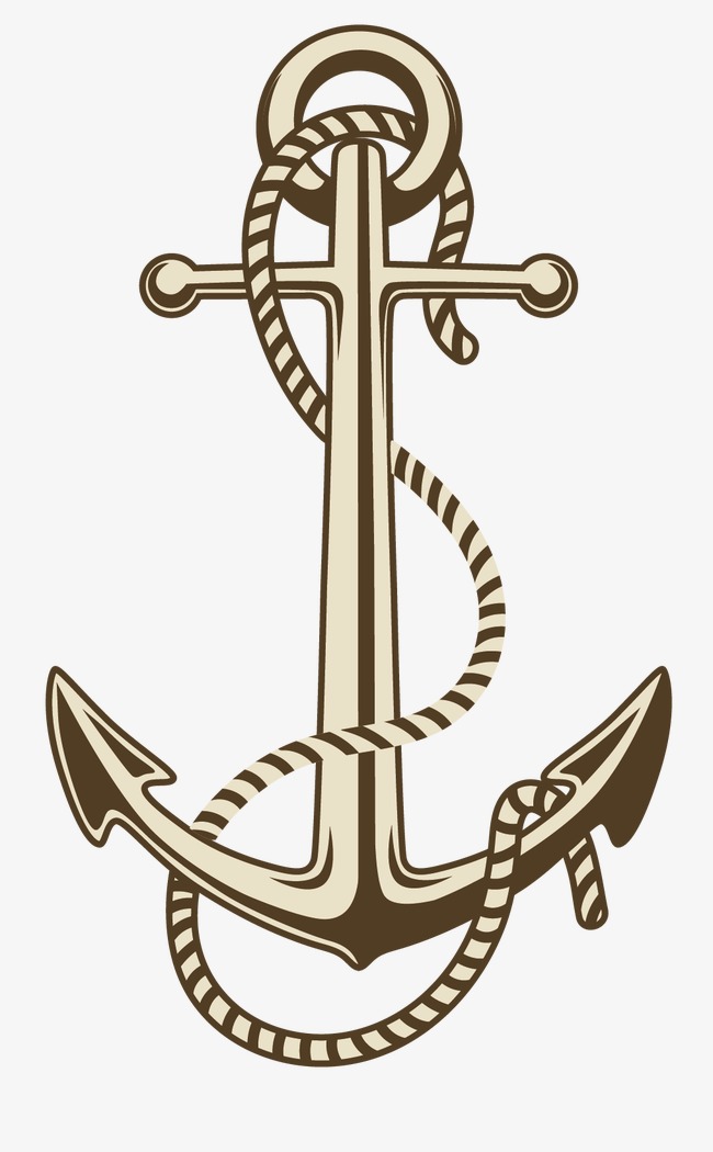 Pink Anchor With Rope PNG - 159623