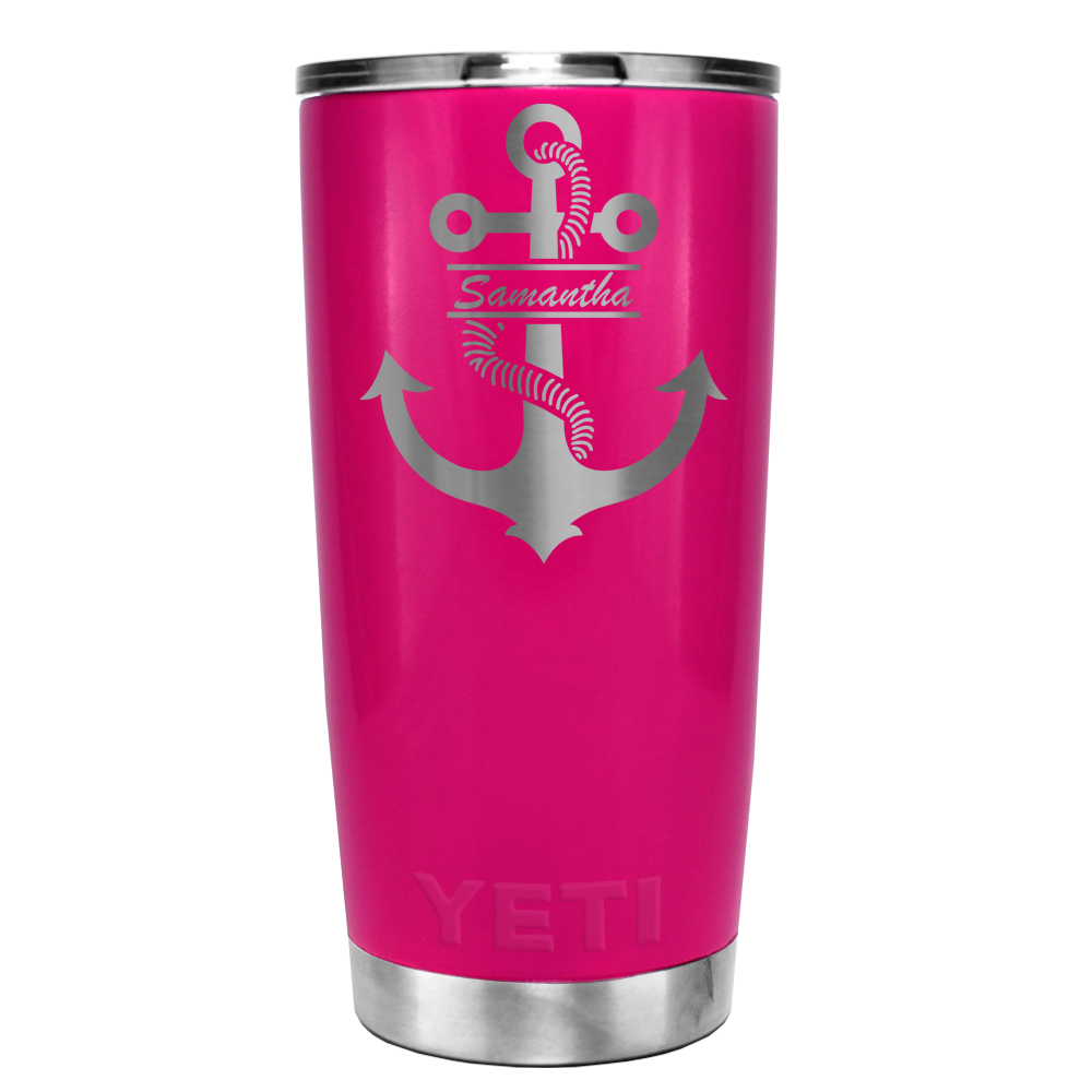 Pink Anchor With Rope PNG - 159631