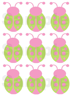 Pink And Green Ladybug PNG - 169881