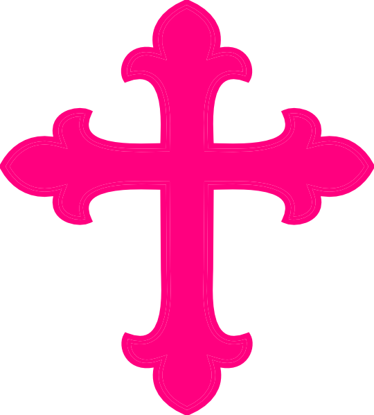 Light Pink Cross Clip Art | C