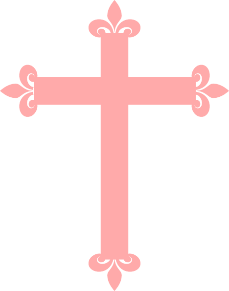 Pink cross clip art