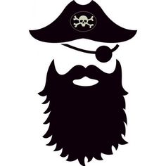 Pirate Beard Vinyl Sticker fr