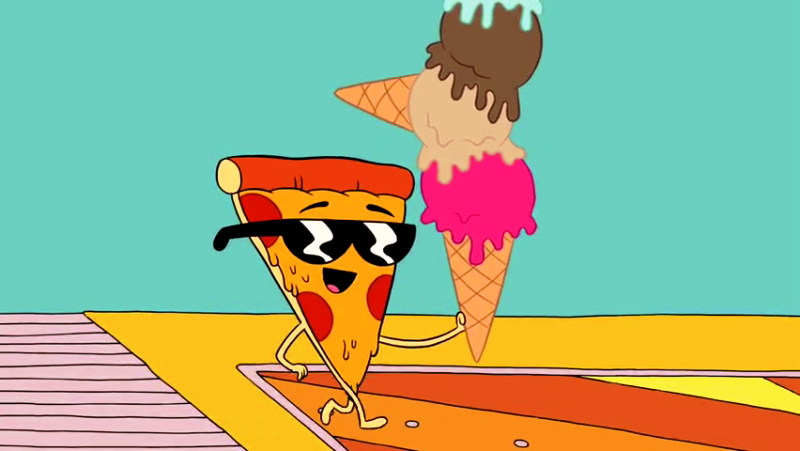 Pizza And Ice Cream PNG - 160802