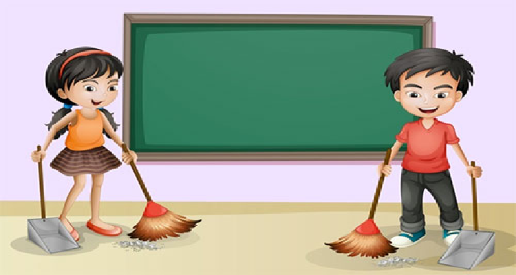 PNG Cleaning Classroom