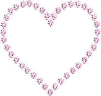 Pink heart-shaped roses, Pink
