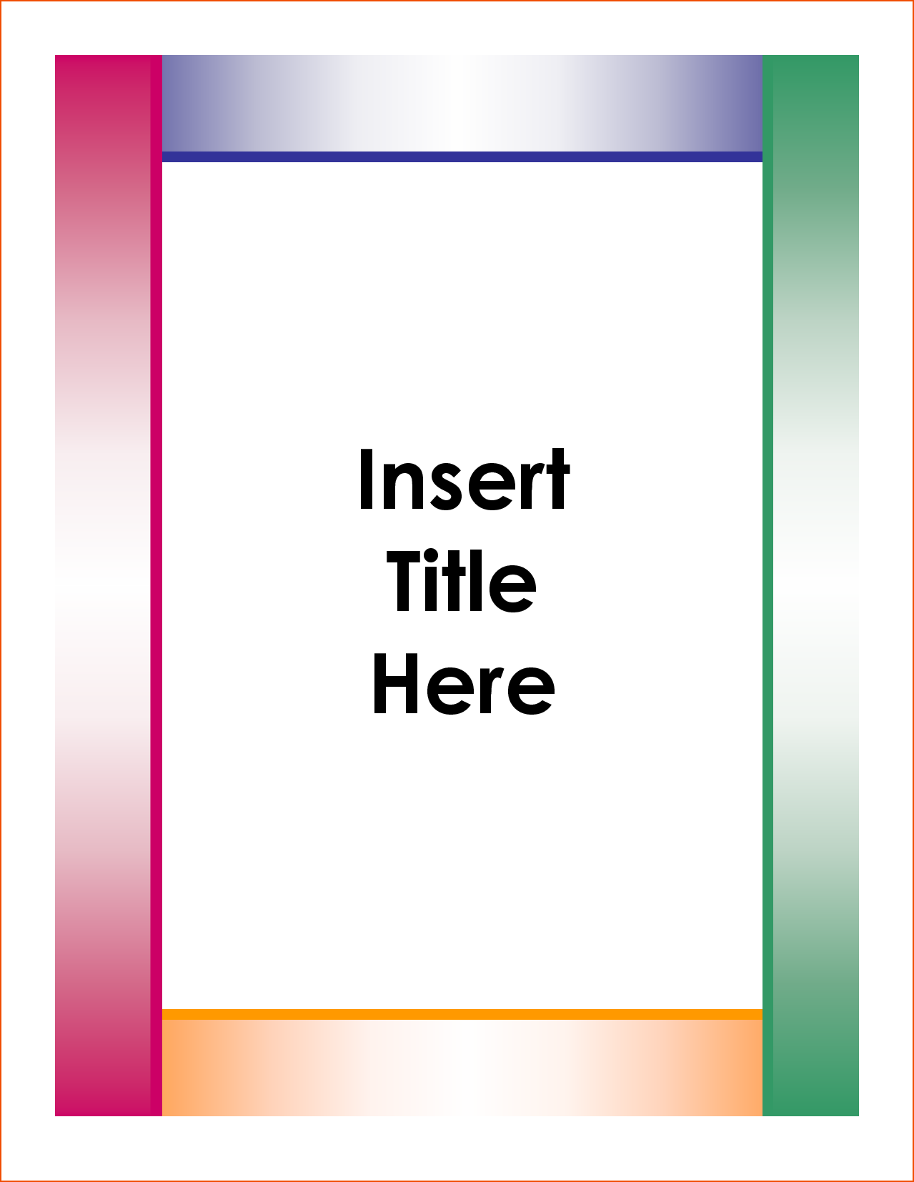 report title page template ga