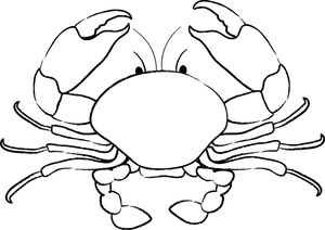 PNG Crab Black And White - 133456