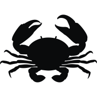 PNG Crab Black And White - 133462