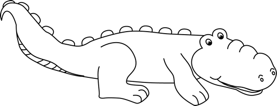 PNG Crocodile Black And White - 133445