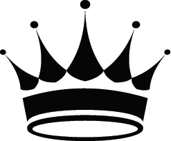 247x204 Queen Crown Black And