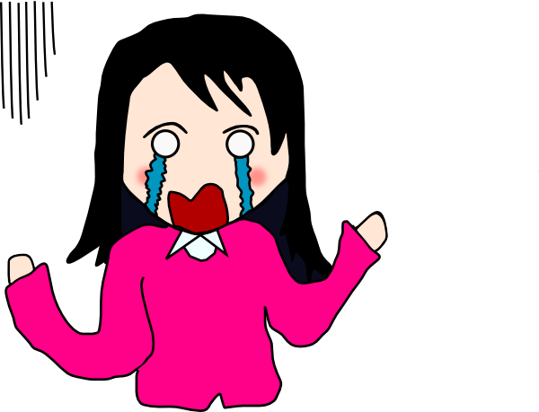Crying girl clip art clipart 