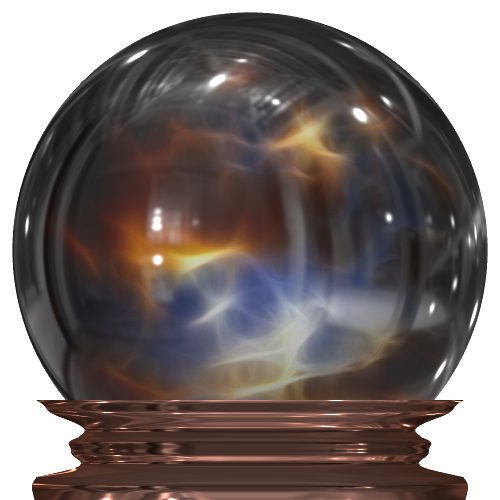 dark crystal ball. Dark spher